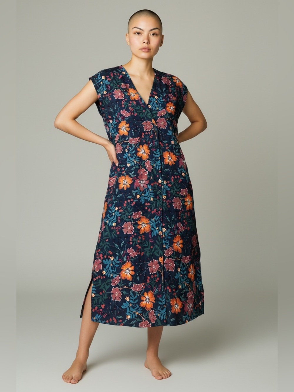 Zara | Floral Midi Dress